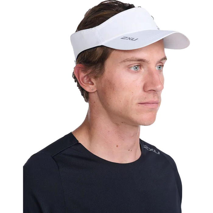 2024 2XU Run Visor UQ5686f - White